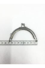 karan tuhafiye Çanta Ve Cüzdan Klipsi Oval 12 Cm Gümüş