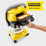Karcher düz katlamalı filtre, Karcher çok amaçlı elektrikli süpürge WD 4 ila WD 6 arası (hızlı ve konforlu değiştirilebilir, kir teması olmadan, ıslak ve kuru emişi filtre değişimi gerektirmez)