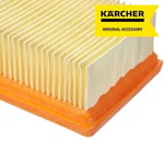 Karcher düz katlamalı filtre, Karcher çok amaçlı elektrikli süpürge WD 4 ila WD 6 arası (hızlı ve konforlu değiştirilebilir, kir teması olmadan, ıslak ve kuru emişi filtre değişimi gerektirmez)