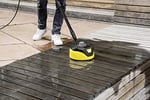 Karcher T-Racer T 5 Yüzey Temizleyici (Su Sıçramasına Karşı Koruma, Büyük Yüzeyler için, Iki Düz Püskürtme Başlığı, Dikey Çalışma için Sap)