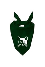 Kare Sevimli Kedi Tasarım Tek Renk Fular