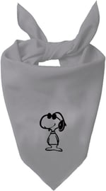 Kare Snoopy Tasarım Tek Renk Fular