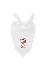 Kare Snoopy Tasarım Tek Renk Fular