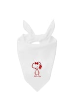 Kare Snoopy Tasarım Tek Renk Fular