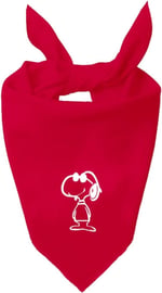 Kare Snoopy Tasarım Tek Renk Fular