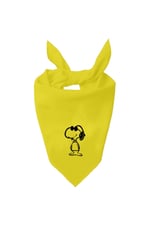 Kare Snoopy Tasarım Tek Renk Fular