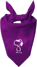 Kare Snoopy Tasarım Tek Renk Fular