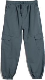 Kargo Jogger Pantolon Cepli Beli Bağlamalı