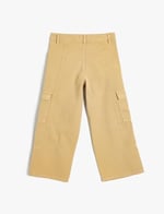 Kargo Kot Pantolon Bol Paça Pamuklu - Wide Leg Jean