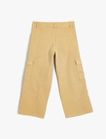 Kargo Kot Pantolon Bol Paça Pamuklu - Wide Leg Jean