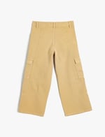 Kargo Kot Pantolon Bol Paça Pamuklu - Wide Leg Jean