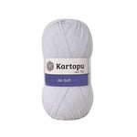 Kartopu Ak-Soft El Örgü İpliği 100 gr K992 Buz Gri