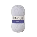 Kartopu Ak-Soft El Örgü İpliği 100 gr K992 Buz Gri