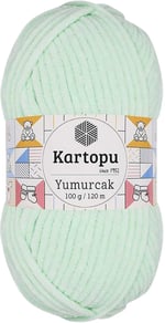 Kartopu Yumurcak Kadife El Örgü İpi Su Yeşili K560