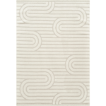 Kaşmir Halı 7/24 Plushy Runa Cream 80x300 cm