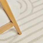 Kaşmir Halı 7/24 Plushy Runa Cream 80x300 cm