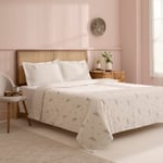 Kaşmir Home Elena %100 Pamuk Çift Kişilik Nevresim Takımı Bej