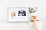 Kate & Milo Rustik Bileklik ve Sonogram Çerçevesi, Ultrason Rustik Resim Çerçevesi, Yeni Ebeveyn Hediyesi, Bebek Duşu Hediyesi