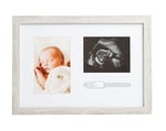 Kate & Milo Rustik Bileklik ve Sonogram Çerçevesi, Ultrason Rustik Resim Çerçevesi, Yeni Ebeveyn Hediyesi, Bebek Duşu Hediyesi