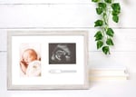 Kate & Milo Rustik Bileklik ve Sonogram Çerçevesi, Ultrason Rustik Resim Çerçevesi, Yeni Ebeveyn Hediyesi, Bebek Duşu Hediyesi