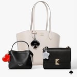 kate spade new york AirTag Charm Anahtarlık - Çantalar, Bagajlar, Anahtarlar ve Daha Fazlası için Lüks Altın Yüzük Klipsli Kalp Şekilli AirTag Tutucu - Klasik Kırmızı