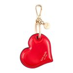 kate spade new york AirTag Charm Anahtarlık - Çantalar, Bagajlar, Anahtarlar ve Daha Fazlası için Lüks Altın Yüzük Klipsli Kalp Şekilli AirTag Tutucu - Klasik Kırmızı