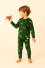Katia & Bony Çocuk Yılbaşı Temalı Pijama Takımı 4-5 Yaş, 22512K2012