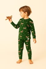 Katia & Bony Çocuk Yılbaşı Temalı Pijama Takımı 4-5 Yaş, 22512K2012