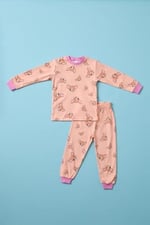 Katia & Bony Kız Çocuk Köpek Baskılı Pijama Takımı, 3 Yaş, 22412K2034, Desenli, kız-çocuk