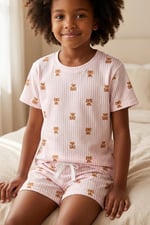 Katia & Bony Kız Çocuk Teddy Şortlu Pijama Takımı, 12612E2004 - Seçenekler: 2-3 Yıl, 4-5 Yıl, 6 Yıl, 8 Yıl, 10 Yıl, 12 Yıl, 14 Yıl