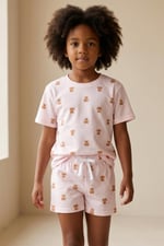 Katia & Bony Kız Çocuk Teddy Şortlu Pijama Takımı, 12612E2004 - Seçenekler: 2-3 Yıl, 4-5 Yıl, 6 Yıl, 8 Yıl, 10 Yıl, 12 Yıl, 14 Yıl