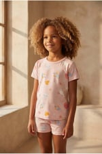 Katia & Bony Kız Çocuk Unicorn Desenli Şortlu Pijama Takımı, 12612K2021 - Seçenekler: 2-3 Yıl, 4-5 Yıl, 6-7 Yıl, 8-9 Yıl, 10-11 Yıl, 12-13 Yıl