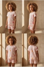 Katia & Bony Kız Çocuk Unicorn Desenli Şortlu Pijama Takımı, 12612K2021 - Seçenekler: 2-3 Yıl, 4-5 Yıl, 6-7 Yıl, 8-9 Yıl, 10-11 Yıl, 12-13 Yıl