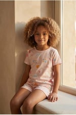 Katia & Bony Kız Çocuk Unicorn Desenli Şortlu Pijama Takımı, 12612K2021 - Seçenekler: 2-3 Yıl, 4-5 Yıl, 6-7 Yıl, 8-9 Yıl, 10-11 Yıl, 12-13 Yıl