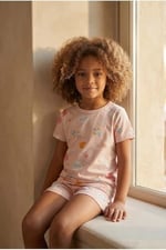 Katia & Bony Kız Çocuk Unicorn Desenli Şortlu Pijama Takımı, 12612K2021 - Seçenekler: 2-3 Yıl, 4-5 Yıl, 6-7 Yıl, 8-9 Yıl, 10-11 Yıl, 12-13 Yıl