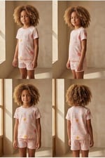 Katia & Bony Kız Çocuk Unicorn Desenli Şortlu Pijama Takımı, 12612K2021 - Seçenekler: 2-3 Yıl, 4-5 Yıl, 6-7 Yıl, 8-9 Yıl, 10-11 Yıl, 12-13 Yıl