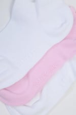 Katia & Bony Run 3'lü Çocuk Basic Patik Çorap Beyaz/Beyaz/Pembe 9-12 Yaş, 9-12 Yaş, KAT01K00084, WHITE/WHITE/PINK, kız-çocuk