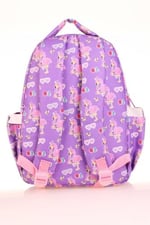 Kaukko Kids Aynalı Taşlı Flamingo Kız Çocuk Okul Sırt Çantası Polyester