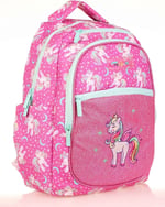 Kaukko Kids Simli Nakışlı Unicorn Pembe Kız Çocuk Okul Sırt Çantası