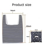 Kaxich 4 adet katlanabilir alışveriş çantası, tekrar kullanılabilir alışveriş çantası, maksimum taşıma kapasitesi 20 kg, 55 x 33 x 8 cm