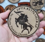KAYI BOYU NE MUTLU TÜRKÜM DİYENE - Deri PEÇ - Arma - Patch