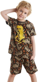 Kaykay Dino Erkek Çocuk T-shirt Şort Takım