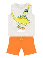 Kaykay Dino Erkek Çocuk T-shirt Şort Takım