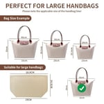 Keçe Çanta Düzenleyici, Longchamp Boy Çantalar için, Çok Cepli ve Büyük Kapasiteli, Kadınlar için Şık Organizer (Bej, Büyük Boy)