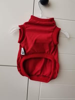 Kedi köpek kıyafetleri yazlık tshirt 2li set (Kırmızı sarı ıkılı t-shirt/L)