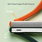 Kedi Köpek Tüy Toplayıcı Çift Taraflı Pamuk Tiftiği ve Tüy Toplama Fırçası (Turuncu)