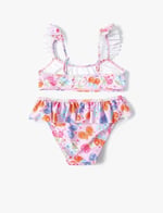 Kelebekli Bikini Seti 2 Parça Fırfırlı Çapraz Askılı