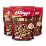 Kellogg's Çikolata Parçacıklı&Fındıklı Granola 340 Gr x 3 Adet,%44 Yulaf içerir,Lif Kaynağı