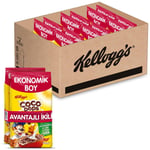 Kellogg's Coco Pops Çikolatalı Buğday ve Mısır Gevreği 700 Gr x12 Adet,Lif,Demir ve 7 Vitamin Kaynağı,%100 Pancar Şekeri,D vitamini,Kalsiyum,Folik Asit,Demir içerir,%40 Kakao içerir,Kahvaltılık Tahıl