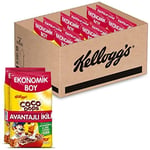 Kellogg's Coco Pops Çikolatalı Buğday ve Mısır Gevreği 700 Gr x12 Adet,Lif,Demir ve 7 Vitamin Kaynağı,%100 Pancar Şekeri,D vitamini,Kalsiyum,Folik Asit,Demir içerir,%40 Kakao içerir,Kahvaltılık Tahıl